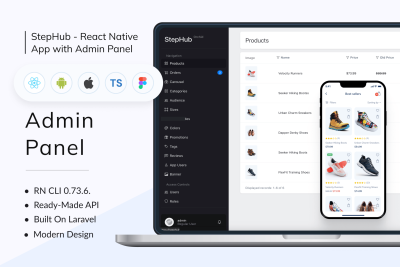 StepHub - Shoes Store App with Backend