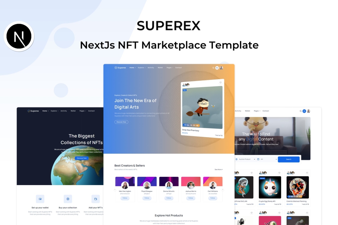 Superex - NextJs NFT Marketplace