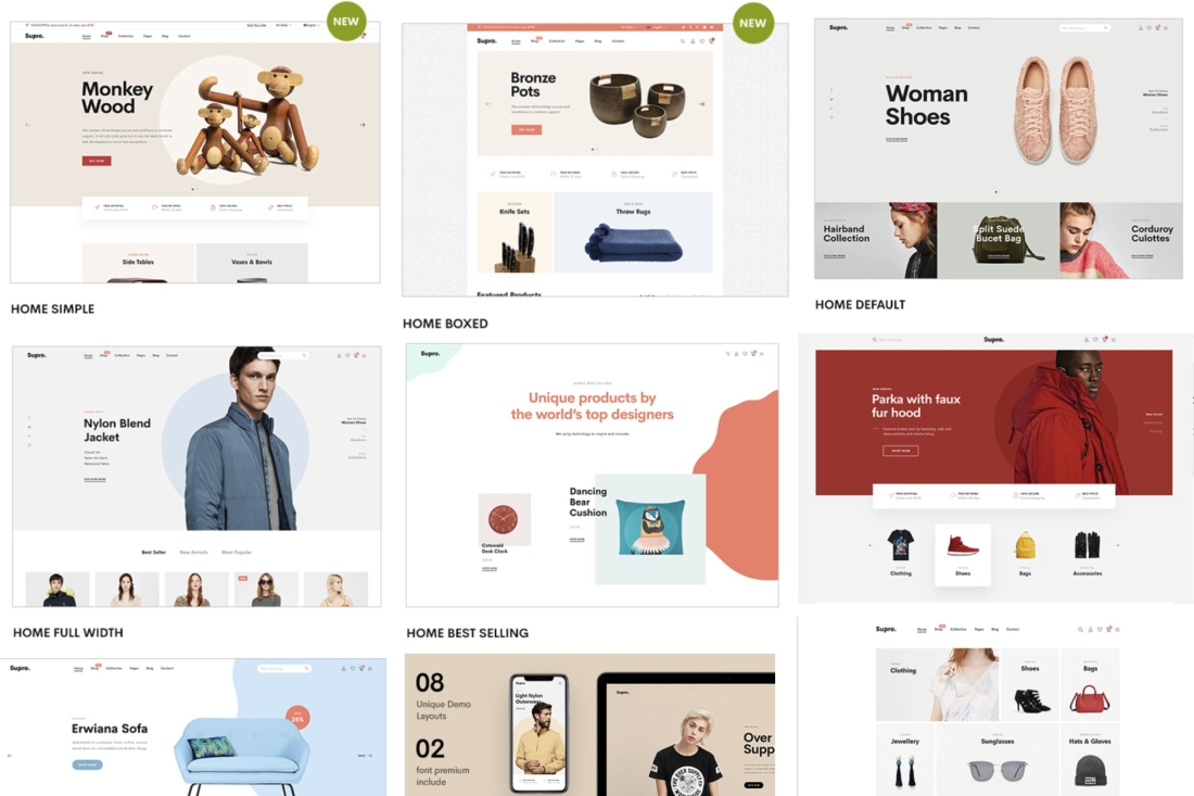 Supro - Minimalist eCommerce ReactJS Template