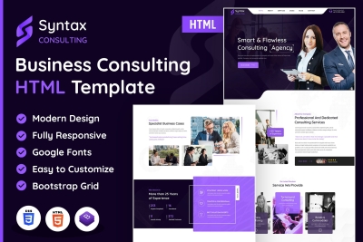 Syntax | Consulting Services HTML Template