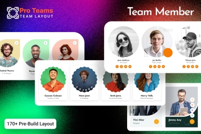 Team Member Layout HTML Template - Pro Team