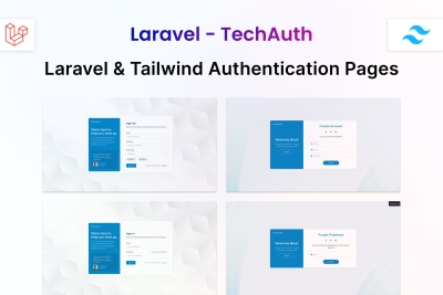 TechAuth - Laravel Auth Pages Tailwind Template