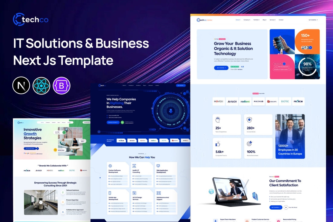 Techco - IT Solutions & Business Next Js Template