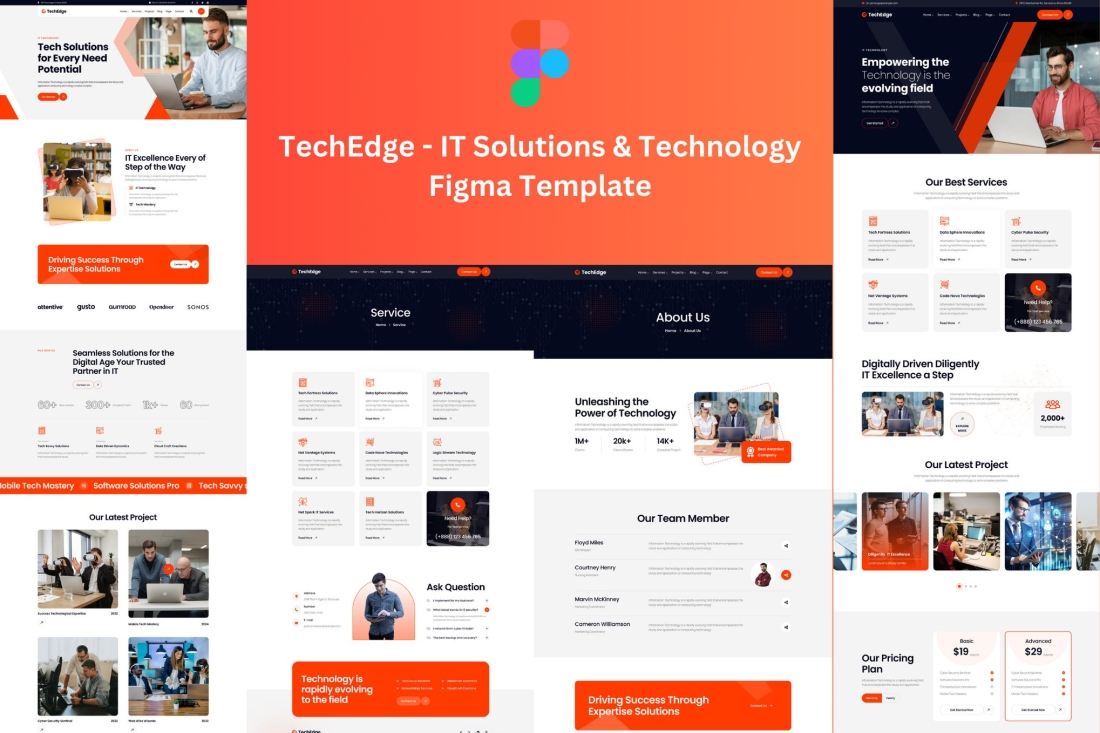 TechEdge - IT Solution & Technology Figma Template