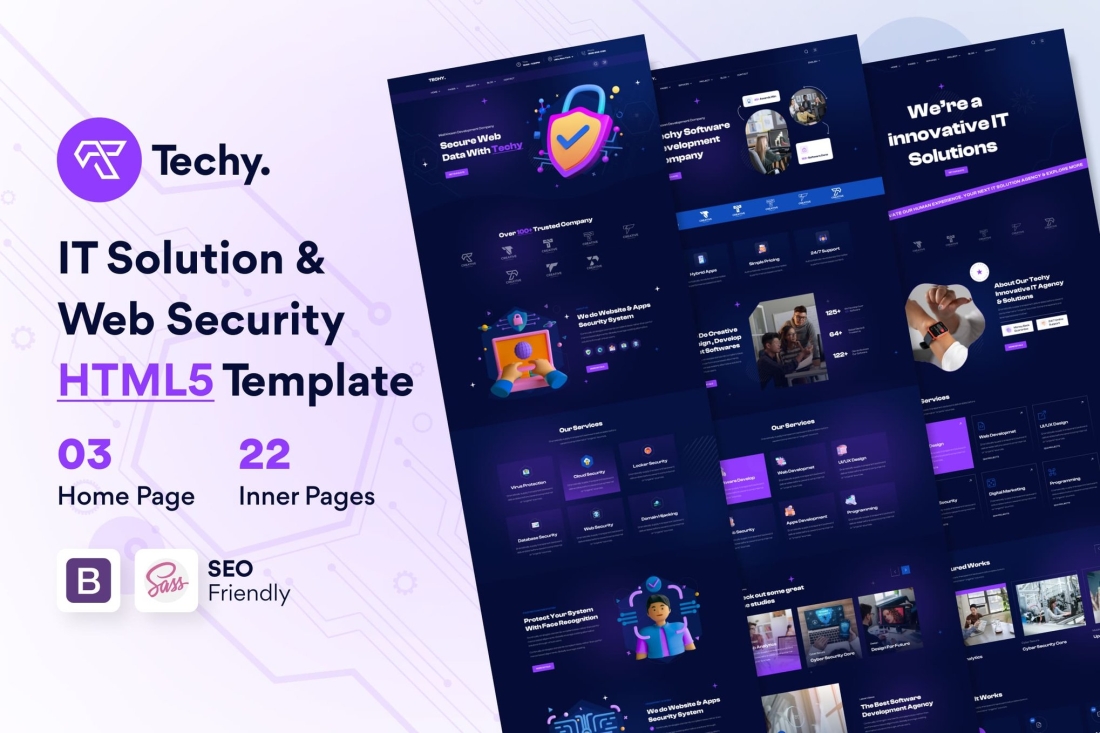 Techy – IT Solution & Web Security HTML5 Template