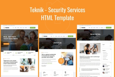 Teknik - Security Services HTML Template