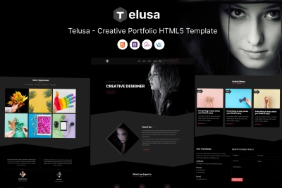 Telusa - Creative Portfolio HTML5 Template