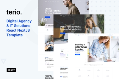 Terio- Digital Agency & IT Services React Template