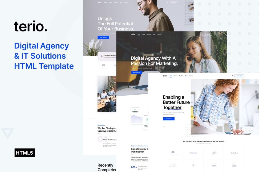 Terio - Digital Agency & IT Services Template