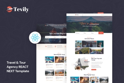 Tevily - Travel & Tour Agency React Next Template