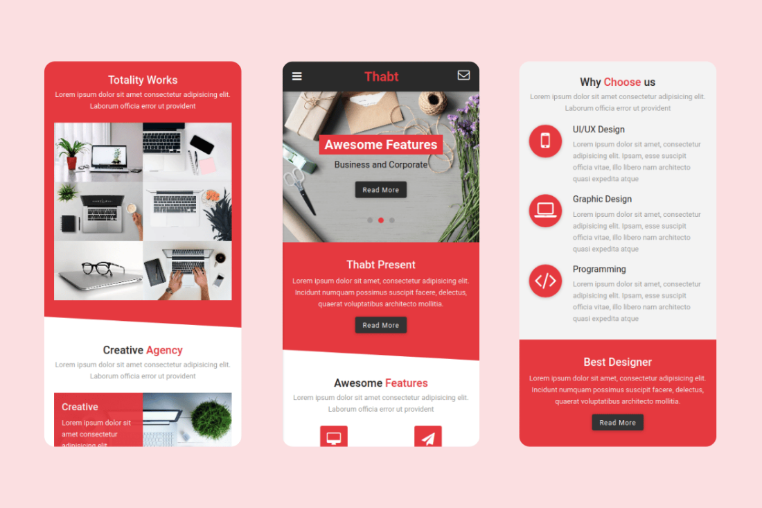 Thabt - HTML Mobile Template UI Kit