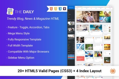 The Daily - News HTML Template