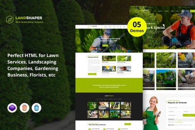The Landshaper - Gardening and Lawn HTML Template