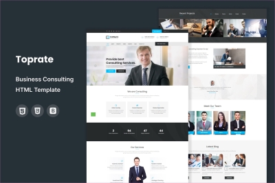Toprate - Business Consulting HTML Template
