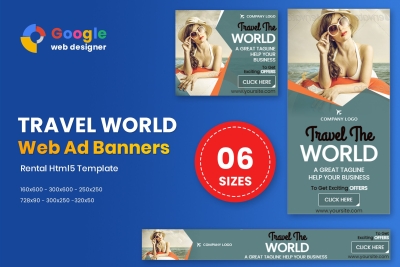 Travel World Banners HTML5 - GWD