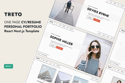 TRETO - Personal Portfolio React Template