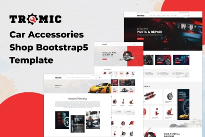 Tromic - Car Accessories Shop Bootstrap 5 Template