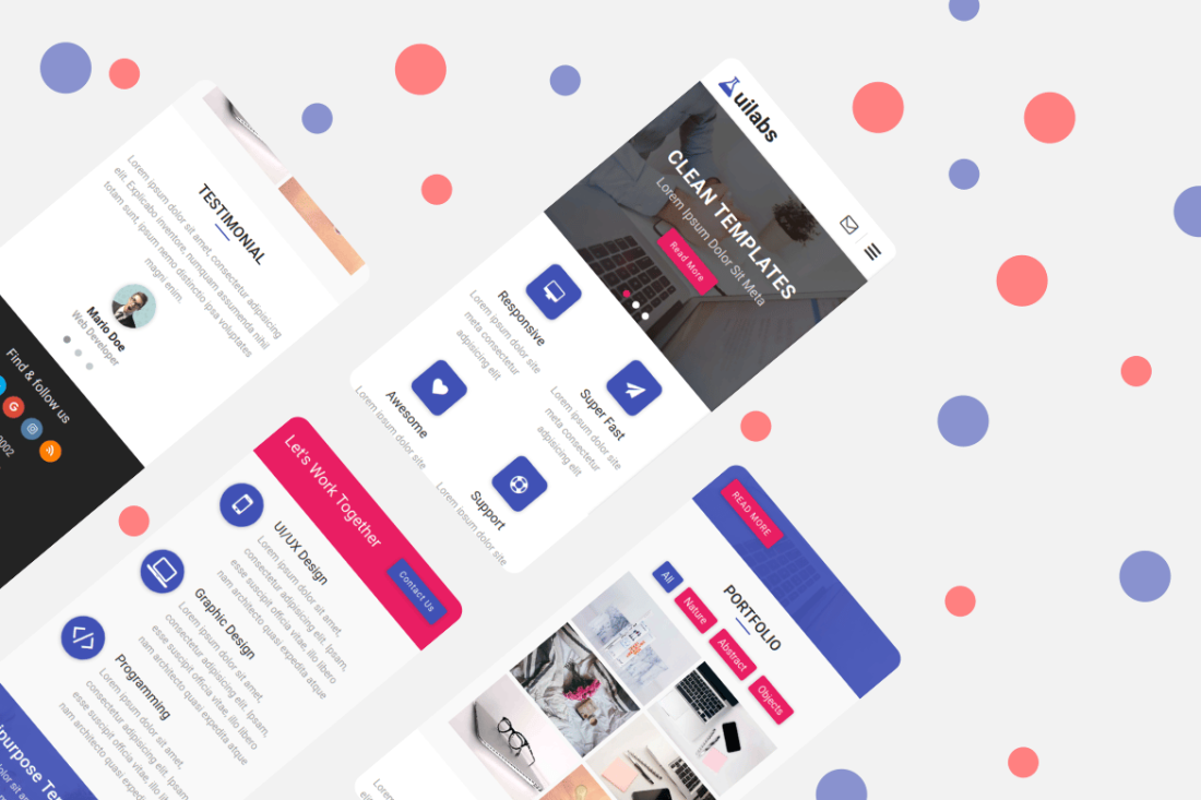 Uilabs - Multipurpose UI Kit Mobile Template