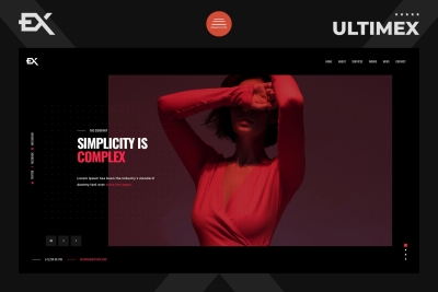 Ultimex - One Page Portfolio Template