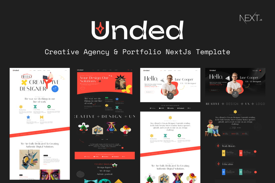 Unded - Creative Portfolio NextJS Template
