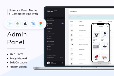 Unimor - Furniture Store App with Backend