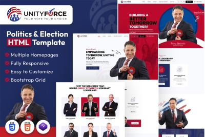 UnityForce | Politics & Election HTML Template