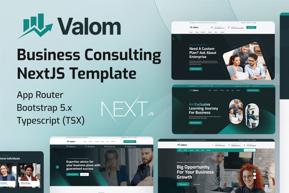 Valom - Business Consultancy NextJS Template