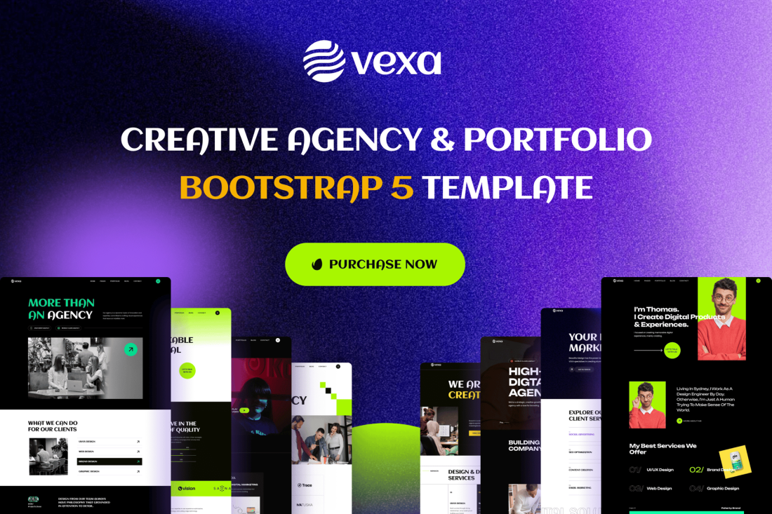 Vexa - Creative Agency & Portfolio Bootstrap 5