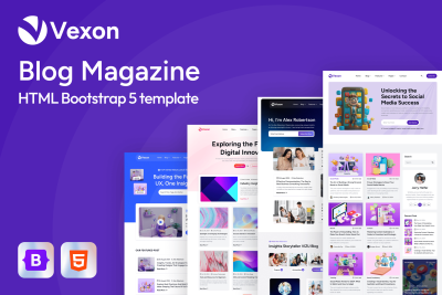 Vexon - Blog Magazine HTML Template