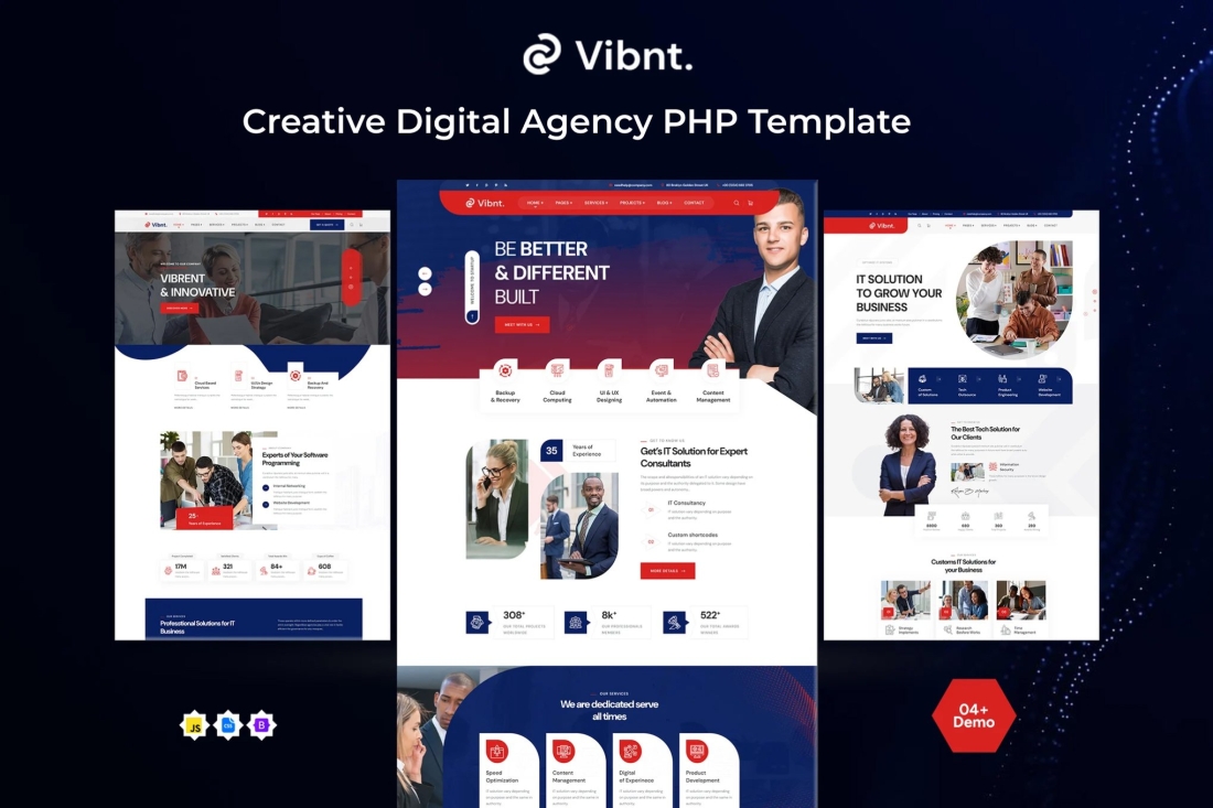 Vibnt - Creative Digital Agency PHP Template