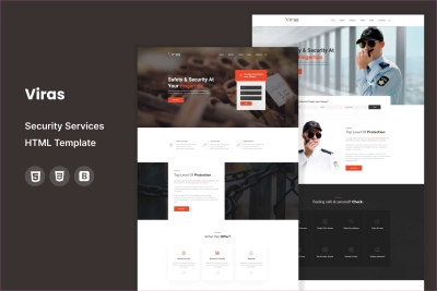 Viras - Security Services HTML Template