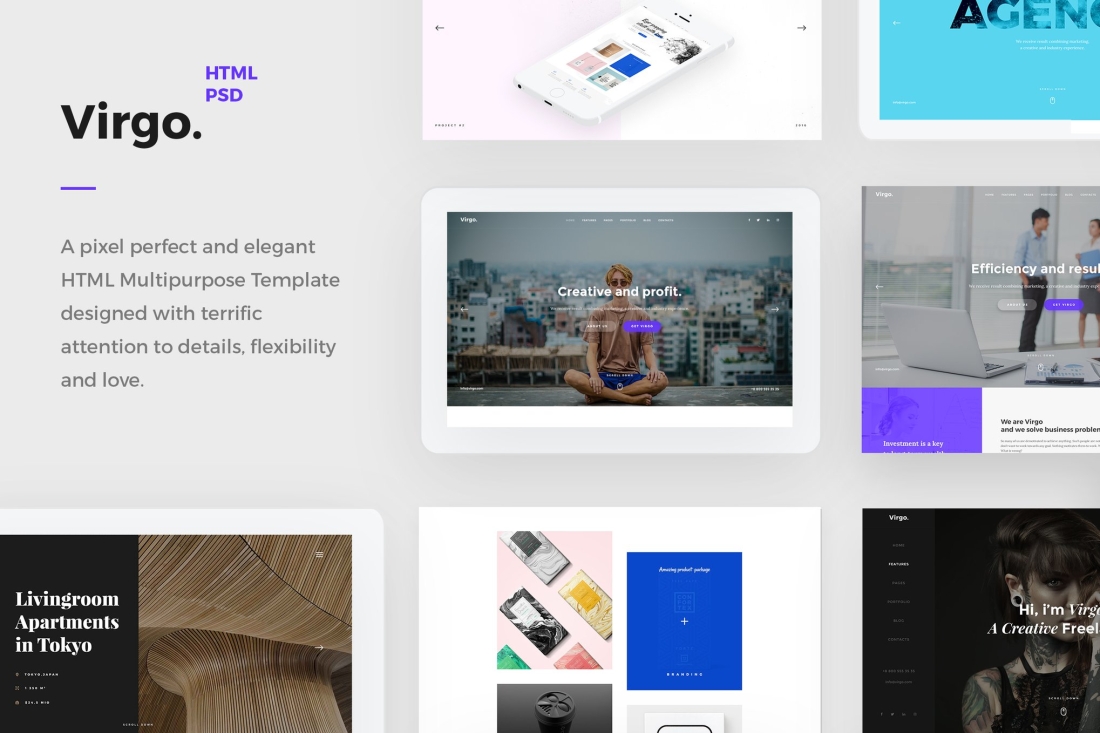 Virgo  - Creative HTML Multipurpose Template