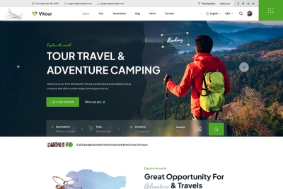Vitour - Travel & Tour Booking HTML Template