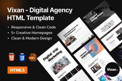 Vixan - Digital Agency Portfolio HTML Template
