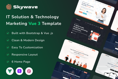 Vue 3 IT Solution & Technology Marketing - Skywave