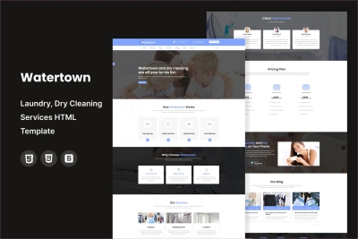 Watertown : Dry Cleaning Services HTML Template