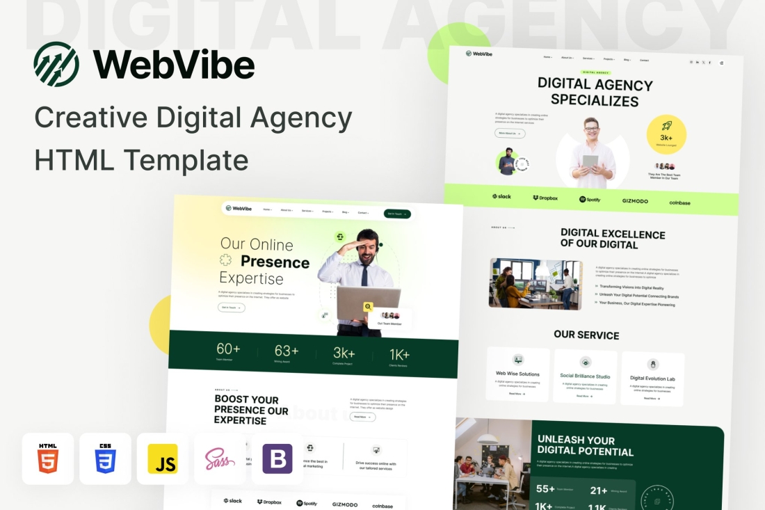 WebVibe - Creative Digital Agency HTML Template