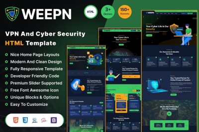 Weepn - VPN & Cloud Services HTML Template