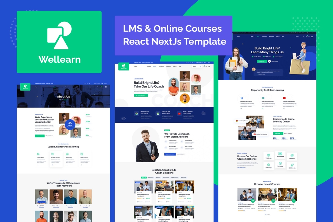 Wellern -  Online Courses React NextJs Template