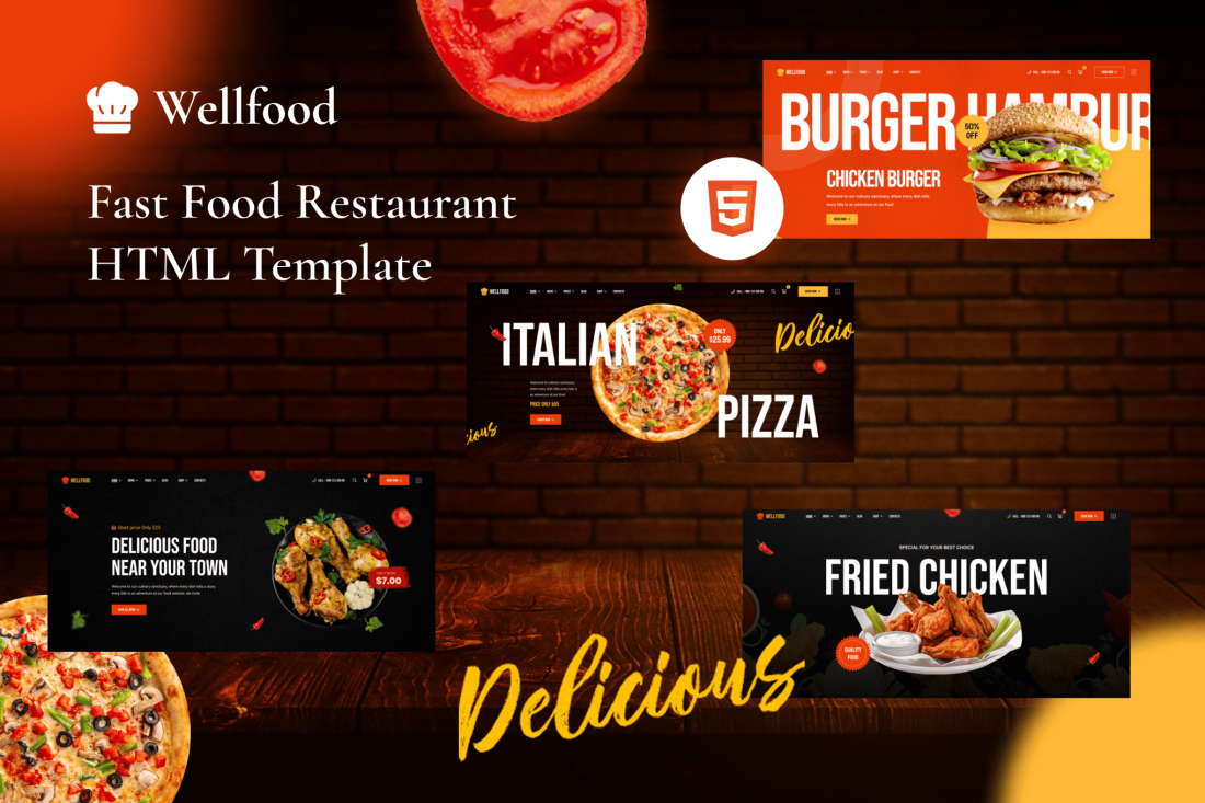 Wellfood - Fast Food Restaurant HTML Template