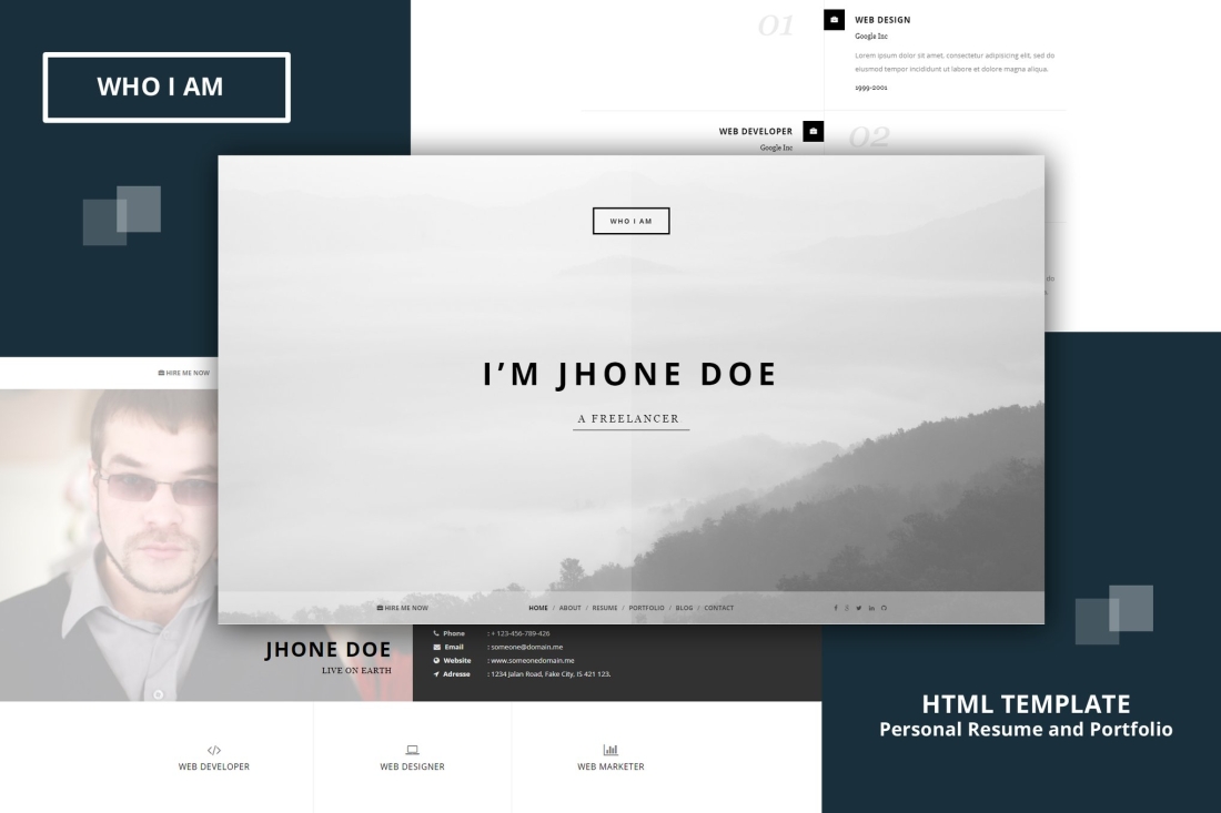 Who I am - Personal Resume and Portfolio