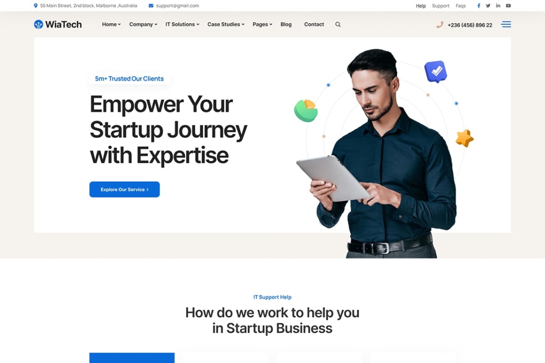 WiaTech - IT Services & Development React NextJS T