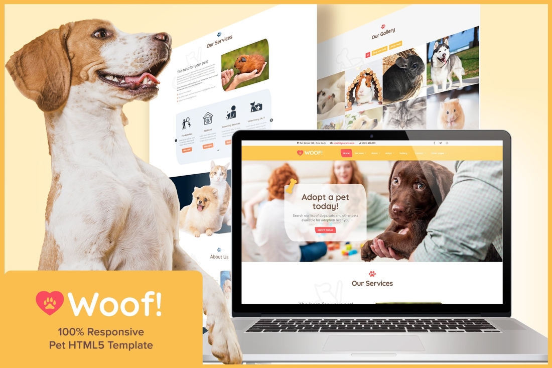 Woof! - Pet HTML5 Template