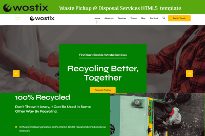 Wostix - Waste Pickup & Disposal Services Template
