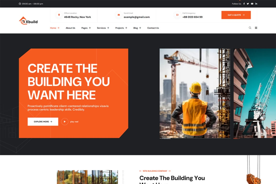 Xbuild - Factory & Industrial Business React NextJ