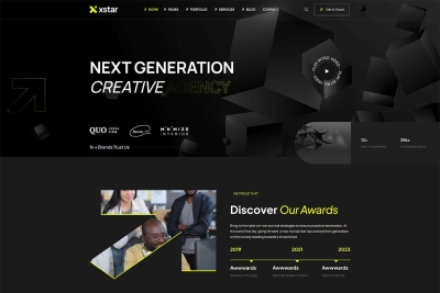 Xstar - Creative Agency & Portfolio React NextJS T