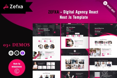 Zefxa- Digital Agency React Next Js Template