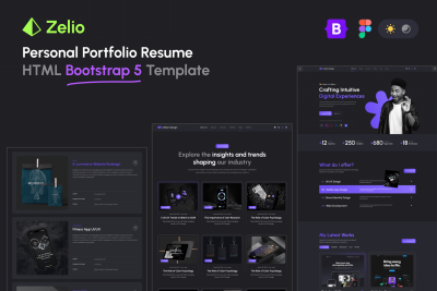 Zelio - Personal Portfolio HTML Bootstrap Template