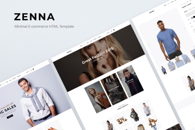 Zenna | Minimal E-commerce HTML Template