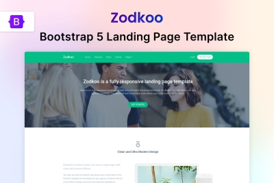 Zodkoo - Bootstrap Landing Page Template